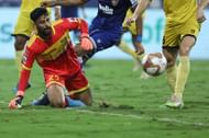 Laxmikant Kattimani had a poor game today. (Image - ISL)